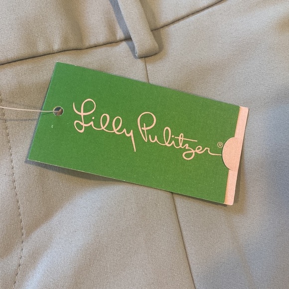 NWT Lilly Pulitzer Chantal Stretch Dinner Pant in Palm Beach Grey. Size 4 - Picture 4 of 8